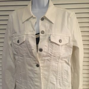 Levi's White Jean jacket